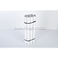 IMBALLAGGI.POINT - PAQUETE DE 10 TUBOS POSTALES DE CARTON CON TAPA ENVIO EMBALAJE CILINDROS ALTURA 520 MM X 50 MM…